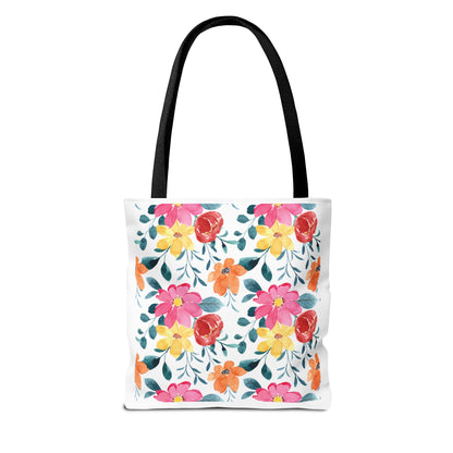 Summer Graphic Wild Flower Tote Bag