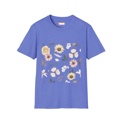 Graphic Wild Flower, Flower Lover Unisex Minimalist Comfort T-shirt