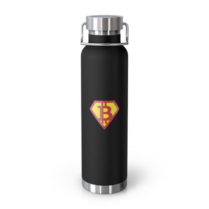 Bitcoin Sheild Copper Vacuum Insulated Bottle, 22oz