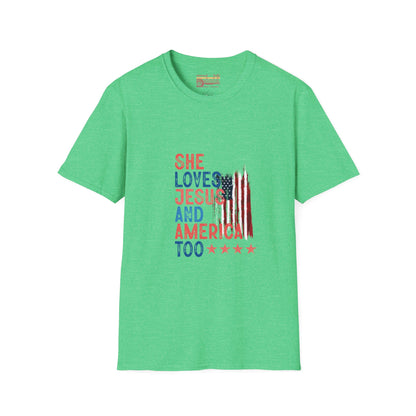 Christian American Ultimate Comfort Unisex Independent day July 4th T-shirt