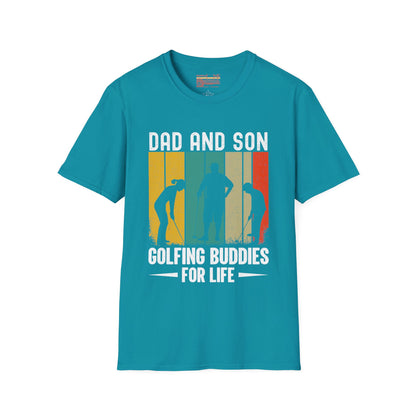Dad And Son Golfing Buddies Ultimate Comfort Unisex Fathers Day T-shirt