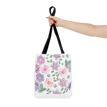 Summer Graphic Wild Flower Tote Bag