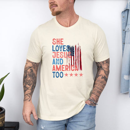 Christian American Ultimate Comfort Unisex Independent day July 4th T-shirt