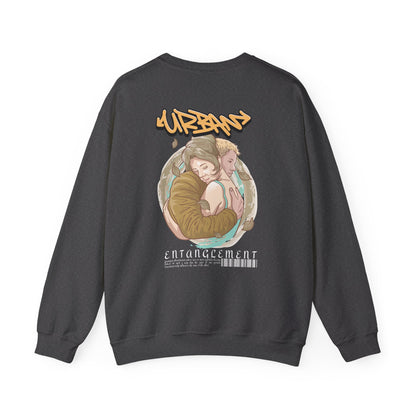 Graphic Designed Minimalist Urban Entanglement Crewneck Sweatshirt