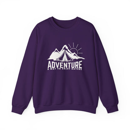Graphic Designed Minimalist Unisex Adventure Crewneck Sweatshirt