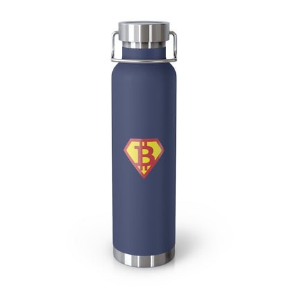 Bitcoin Sheild Copper Vacuum Insulated Bottle, 22oz