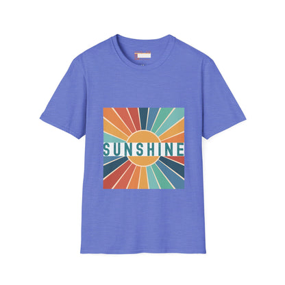 Retro Sunshine Tees, Hiking Summer Designed Comfort T-shirt