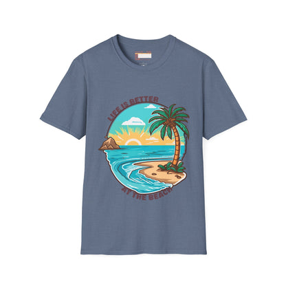 Lives Is Better At The Beach Summer Graphic Comfort Unisex T-shirt