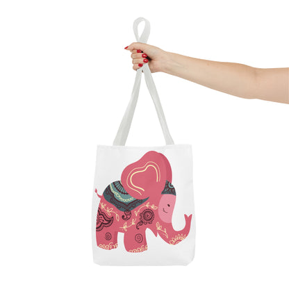 Summer Graphic Elephant Tote Bag