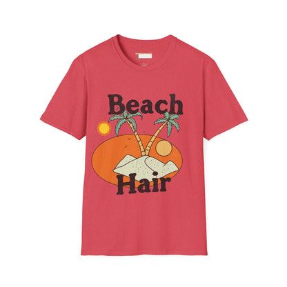 Graphic Summer Vibes Beach Hair Comfort Styled T-shirts