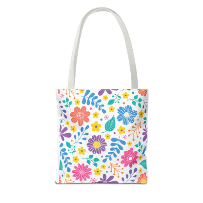 Summer Graphic Wild Flower Tote Bag