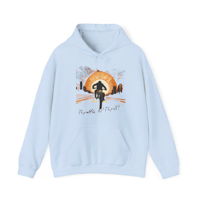 Graphic Unisex Heavy Blend Throttle and Thrill Bikers Graphic Hoodie