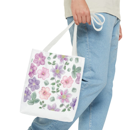 Summer Graphic Wild Flower Tote Bag