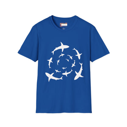 Graphic Designed Shark Attack Unisex Comfort Styled T-shirts