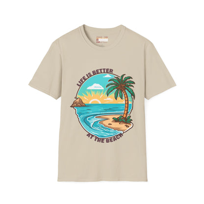 Lives Is Better At The Beach Summer Graphic Comfort Unisex T-shirt