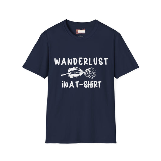 Designed Wonder lust Hiking Graphic Minimalist Comfort T-shirt