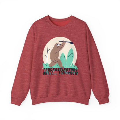 Graphic Designed Minimalist Unisex Procrastinator Crewneck Sweatshirt