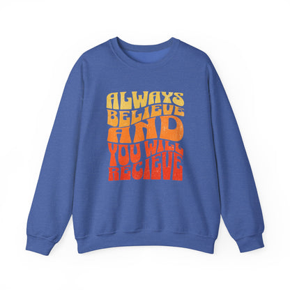 Graphic Designed Minimalist Unisex Motivational Crewneck Sweatshirt