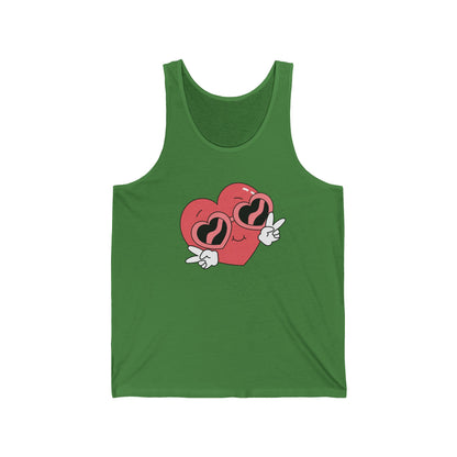 Love Graphic Emoji Sign Ultimate Comfort Styled Unisex Tank Top