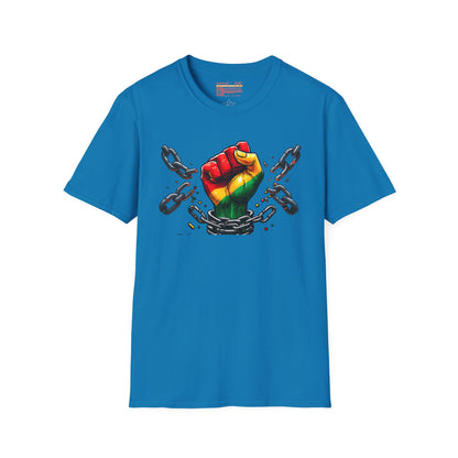 Celebrating Freedom Juneteenth With Pride Black and Proud Ultimate Comfort Unisex T-shirt