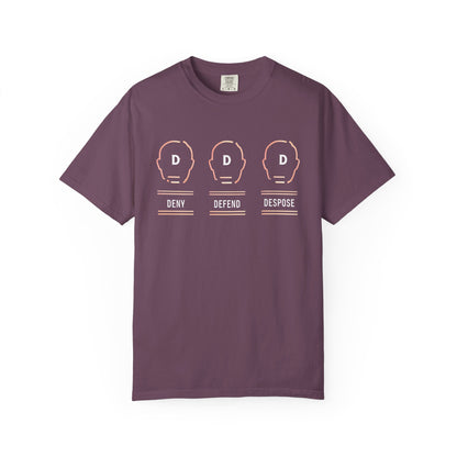 Deny Defend Depose apparel, Custom Color Activism Shirts, Shirts for Union Activists, T-shirt for Social crusader, Freedom Fighter T-shirts