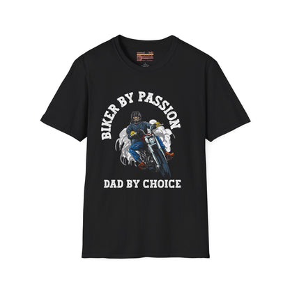 Biker By Passion Dad Ultimate Comfort Unisex Fathers Day T-shirt