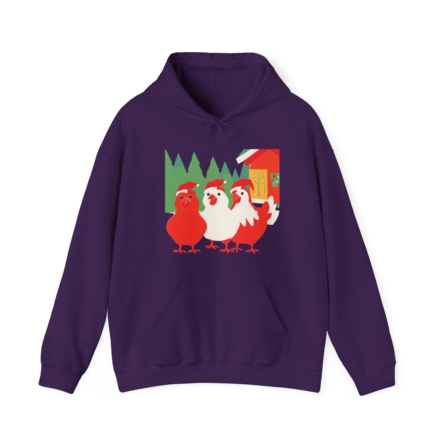 Unisex Heavy Blend Christmas Chicken Hoodie