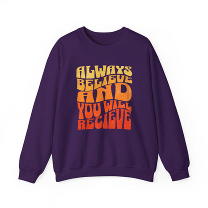 Graphic Designed Minimalist Unisex Motivational Crewneck Sweatshirt