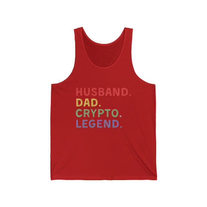 Husband Dad Crypto Legend Ultimate Comfort Unisex Tank top