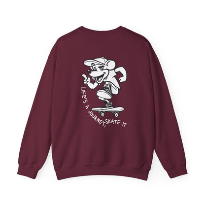 Graphic Designed Minimalist Skateboard Skate Board Lover Crewneck Sweatshirt