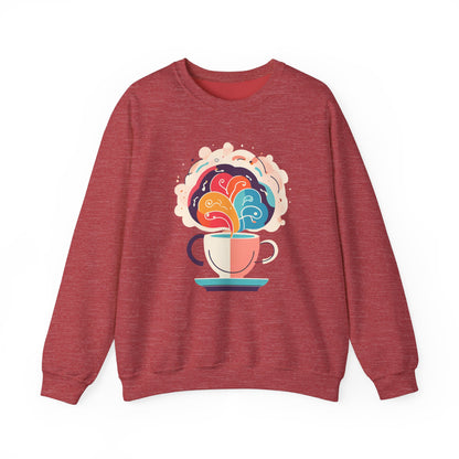 Graphic Designed Minimalist Unisex Coffee Genuis Crewneck Sweatshirt