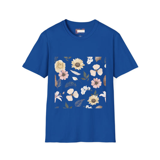 Graphic Wild Flower, Flower Lover Unisex Minimalist Comfort T-shirt