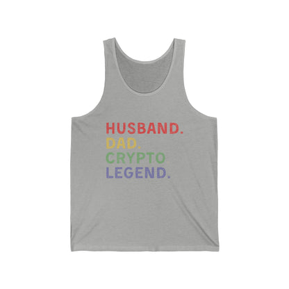 Husband Dad Crypto Legend Ultimate Comfort Unisex Tank top