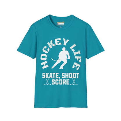 Graphic Hockey Player Unisex Comfort Styled T-shirts