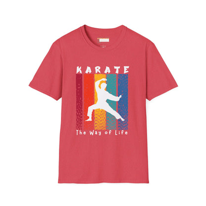 Graphic Karate Taekwondo Fighter Unisex Minimalist Comfort T-shirt