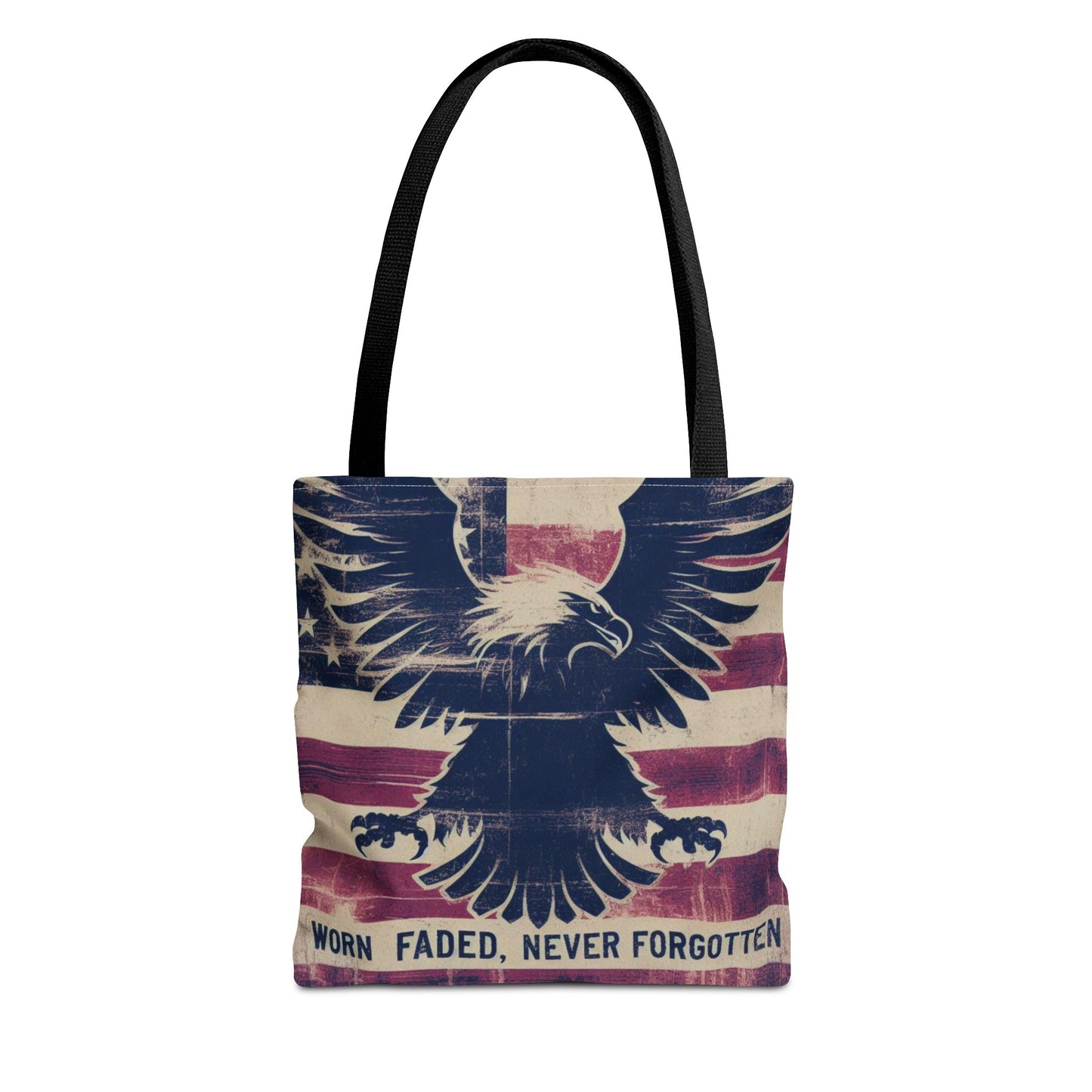 Patriotic American Flag Style Tote Bag