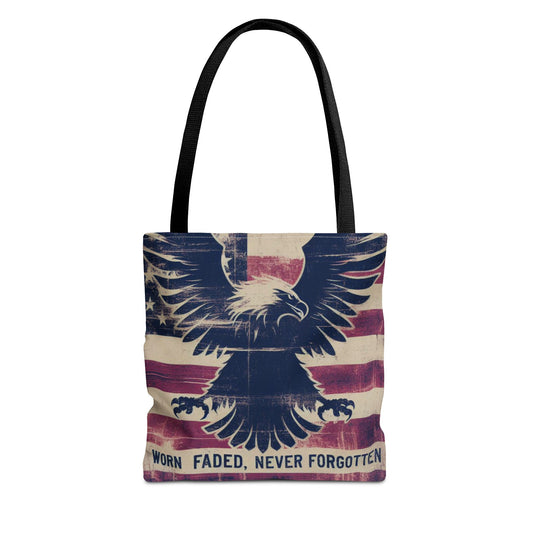 Patriotic American Flag Style Tote Bag