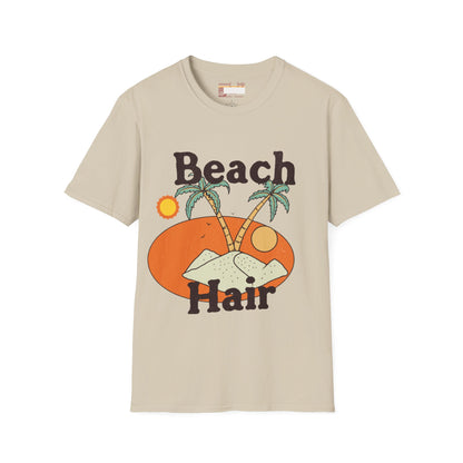 Graphic Summer Vibes Beach Hair Comfort Styled T-shirts