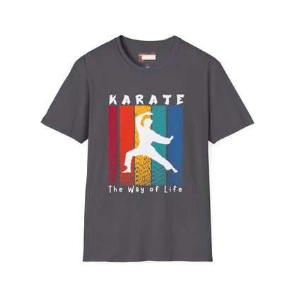 Graphic Karate Taekwondo Fighter Unisex Minimalist Comfort T-shirt