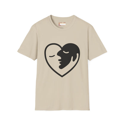Love Designed Two Faced Unisex Minimalist Comfort T-shirt