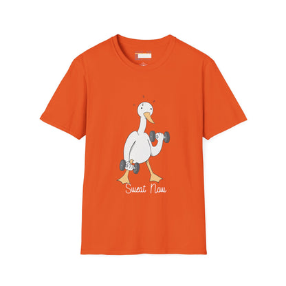 Graphic Designed Goose Sweating Out Unisex Comfort Styled T-shirts