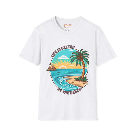 Lives Is Better At The Beach Summer Graphic Comfort Unisex T-shirt