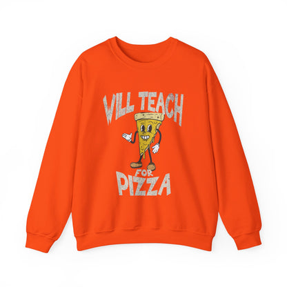 Graphic Designed Minimalist Unisex Pizza Lover World Pizza Day Crewneck Sweatshirt