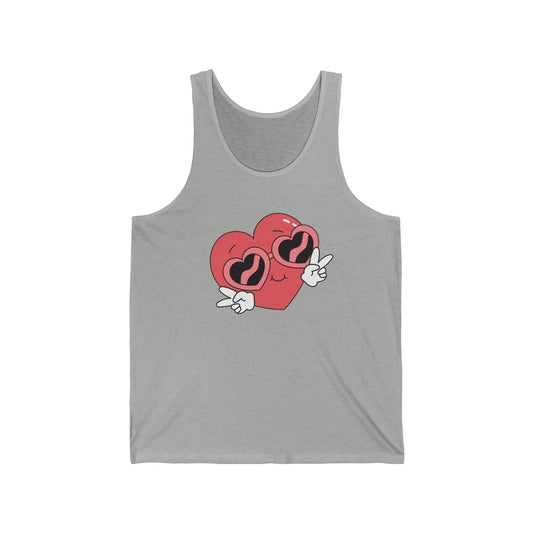 Love Graphic Emoji Sign Ultimate Comfort Styled Unisex Tank Top