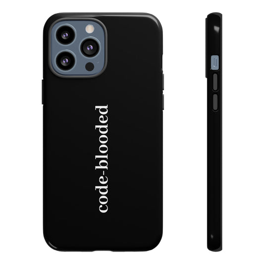 Code Blooded (Technology Programmers) iPhone Case