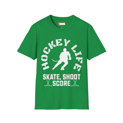 Graphic Hockey Player Unisex Comfort Styled T-shirts