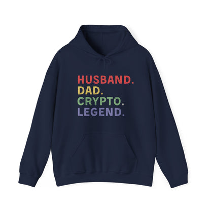 Husband Dad Crypto Legend Ultimate Comfort Unisex Hoodie