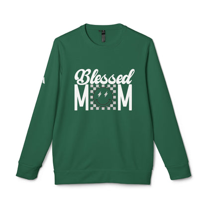 DTG adidas® Unisex Fleece Crewneck Blessed Mom Sweatshirt