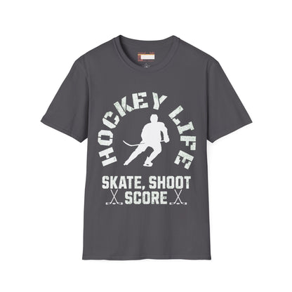 Graphic Hockey Player Unisex Comfort Styled T-shirts