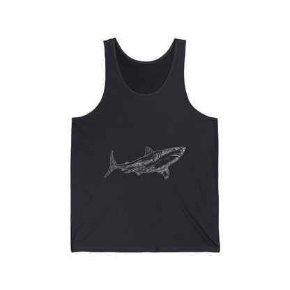 Beach Ultimate Comfort Styled Shark Unisex Summer Tank Top